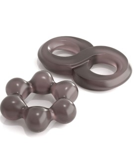 CLASSIX - SET 2 ANILLOS PENE GRIS