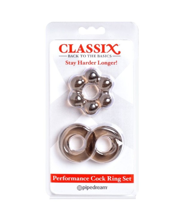 CLASSIX SET 2 ANILLOS PENE GRIS