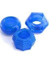 CLASSIX SET 3 ANILLOS PENE AZUL