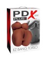 PDX PLUS TORSO MASTURBADOR EZ BANG FEMENINO REALISTA MARRON