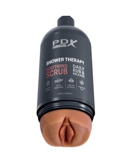 PDX PLUS - MASTURBADOR STROKER DISEÑO DISCRETO DE BOTE CHAMPU SOOTHING SCRUB CARAMELO