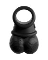 KING COCK ELITE ANILLO CON TESTICULOS DE SILICONA VIBRADOR