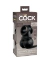 KING COCK ELITE ANILLO CON TESTICULOS DE SILICONA VIBRADOR