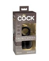 KING COCK ELITE ANILLO CON TESTICULOS DE SILICONA VIBRADOR