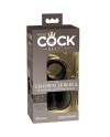 KING COCK ELITE ANILLO CON TESTICULOS DE SILICONA