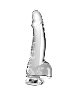 KING COCK CLEAR - DILDO CON TESTICULOS 15.2 CM TRANSPARENTE