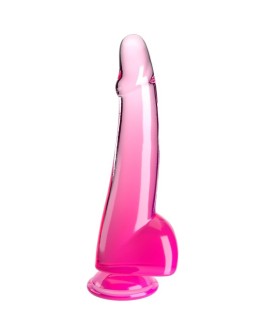 KING COCK CLEAR - DILDO CON TESTICULOS 19 CM ROSA