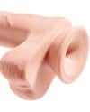 KING COCK PENE REALISTICO 3D CON TESTICULOS 248 CM NATURAL