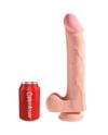 KING COCK PENE REALISTICO 3D CON TESTICULOS 248 CM NATURAL