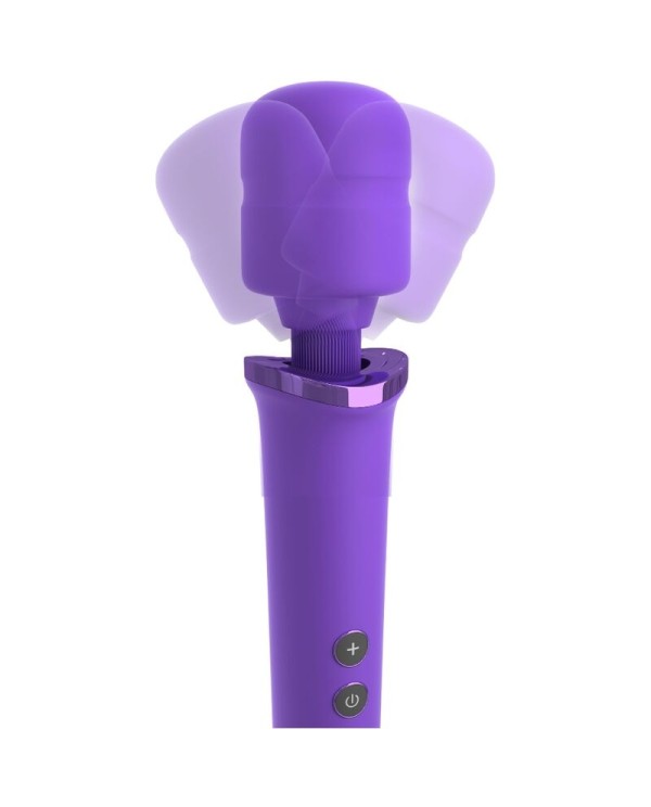 FANTASY FOR HER MASAJEADOR WAND PARA ELLA RECARGABLE VIBRADOR 50 NIVELES VIOLETA