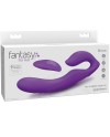 FANTASY FOR HER VIBRADOR DOBLE PENETRACION CONTROL REMOTO 9 NIVELES VIOLETA