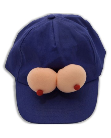 DIABLO PICANTE GORRA CON TETAS AZUL