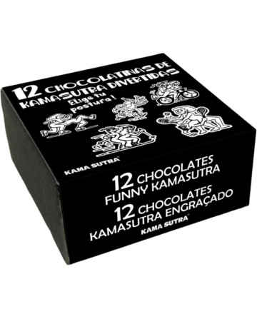 DIABLO PICANTE CAJA DE 12 CHOCOLATINAS CON POSTURAS DEL KAMASUTRA