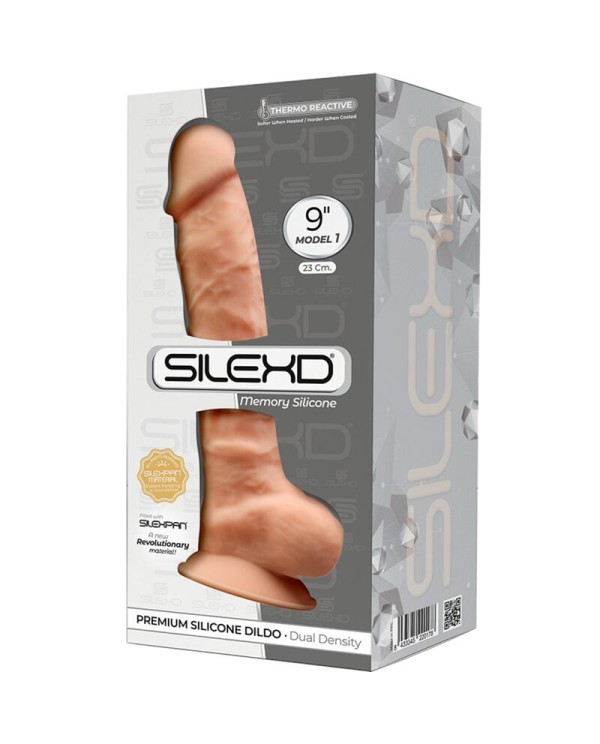 SILEXD MODELO 1 PENE REALISTICO SILICONA PREMIUM SILEXPAN 23 CM