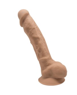 SILEXD - MODELO 1 PENE REALISTICO SILICONA PREMIUM SILEXPAN CARAMELO 23 CM