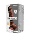 SILEXD MODELO 1 PENE REALISTICO SILICONA PREMIUM SILEXPAN MARRON 23 CM