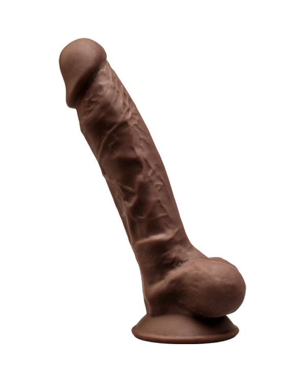 SILEXD MODELO 1 PENE REALISTICO SILICONA PREMIUM SILEXPAN MARRON 175 CM