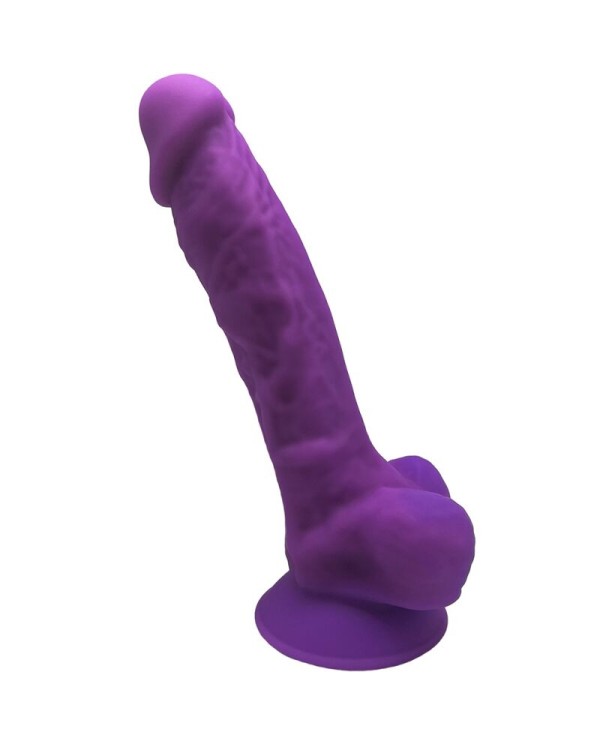 SILEXD MODELO 1 PENE REALISTICO SILICONA PREMIUM SILEXPAN VIOLETA 175 CM