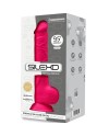 SILEXD MODELO 1 PENE REALISTICO SILICONA PREMIUM SILEXPAN FUCSIA 24 CM