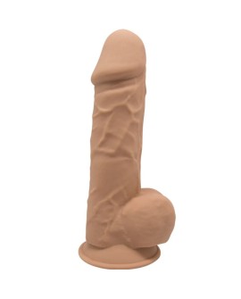 SILEXD - MODELO 1 PENE REALISTICO SILICONA PREMIUM SILEXPAN CARAMELO 21.5 CM