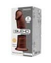 SILEXD MODELO 2 PENE REALISTICO SILICONA PREMIUM SILEXPAN MARRON 23 CM