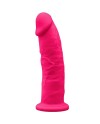 SILEXD MODELO 2 PENE REALISTICO SILICONA PREMIUM SILEXPAN FUCSIA 23 CM