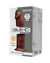 SILEXD MODELO 2 PENE REALISTICO SILICONA PREMIUM SILEXPAN MARRON 19 CM