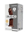 SILEXD MODELO 2 PENE REALISTICO SILICONA PREMIUM SILEXPAN MARRON 15 CM