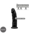 SILEXD MODELO 2 PENE REALISTICO SILICONA PREMIUM SILEXPAN NEGRO 15 CM