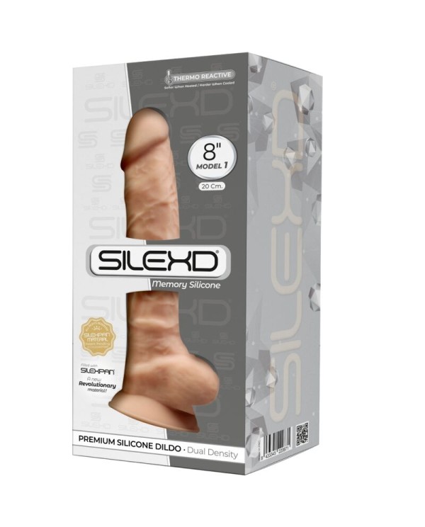 SILEXD MODELO 1 PENE REALISTICO SILICONA PREMIUM SILEXPAN 20 CM