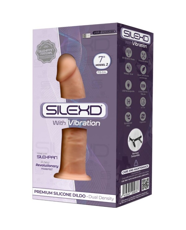 SILEXD MODELO 1 PENE REALISTICO VIBRADOR SILICONA PREMIUM SILEXPAN 175 CM