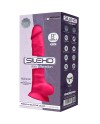 SILEXD MODELO 1 PENE REALISTICO VIBRADOR SILICONA PREMIUM SILEXPAN FUCSIA 20 CM