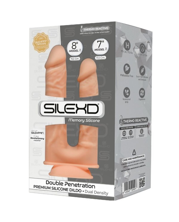 SILEXD MODELO 1 PENE REALISTICO DOBLE PENETRACION SILICONA PREMIUM SILEXPAN 175 195 CM