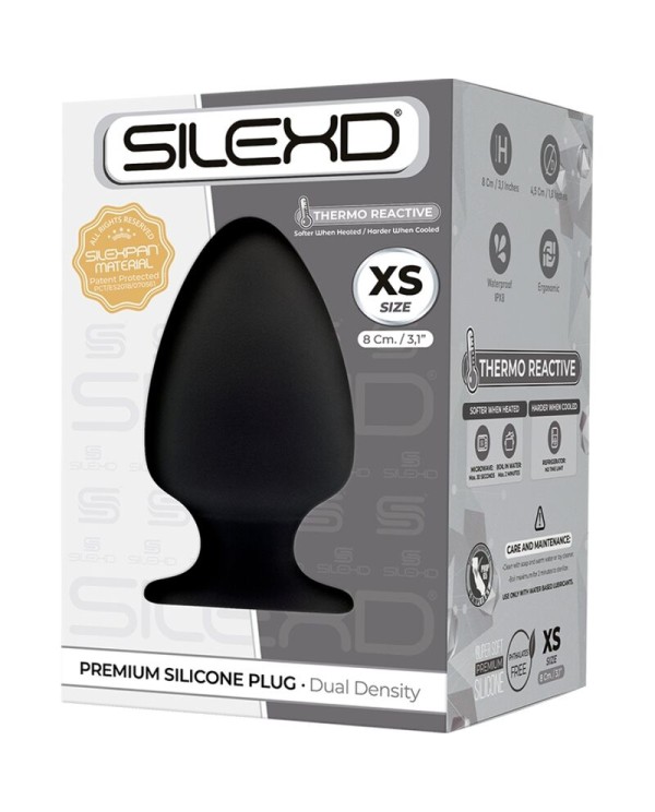 SILEXD MODELO 1 PLUG ANAL SILICONA PREMIUM SILEXPAN PREMIUM TERMORREACTIVO TALLA XS