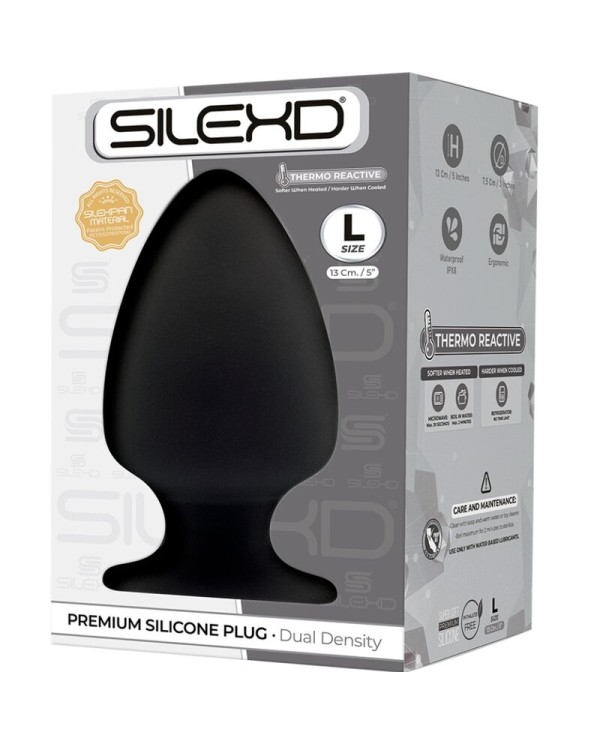 SILEXD MODELO 1 PLUG ANAL SILICONA PREMIUM SILEXPAN PREMIUM TERMORREACTIVO TALLA L