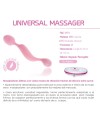 FEMINTIMATE MASAJEADOR UNIVERSAL VIBRADOR SILICONA ROSA