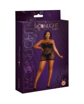 MOONLIGHT - MODELO 10 VESTIDO REJILLA NEGRO TALLA UNICA / PLUS SIZE