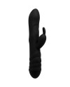 ADRIEN LASTIC TWISTER MASAJEADOR VIBRADOR Y ROTADOR RABBIT NEGRO