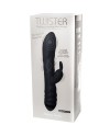 ADRIEN LASTIC TWISTER MASAJEADOR VIBRADOR Y ROTADOR RABBIT NEGRO