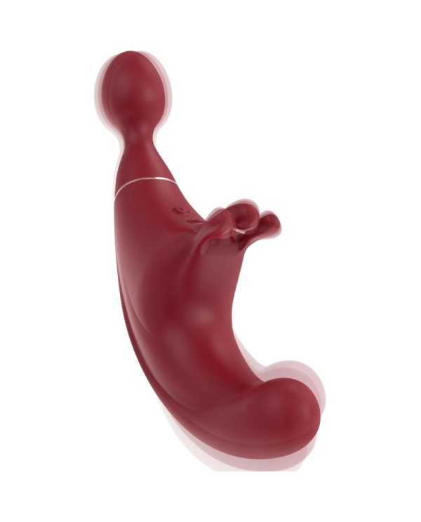 ADRIEN LASTIC FUSION TRIPLE ESTIMULADOR CLITORIS G SPOT ROJO