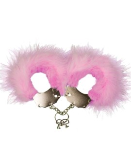 ADRIEN LASTIC - ESPOSAS METAL CON PLUMAS ROSA