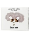 ADRIEN LASTIC ESPOSAS METAL CON PLUMAS BLANCO