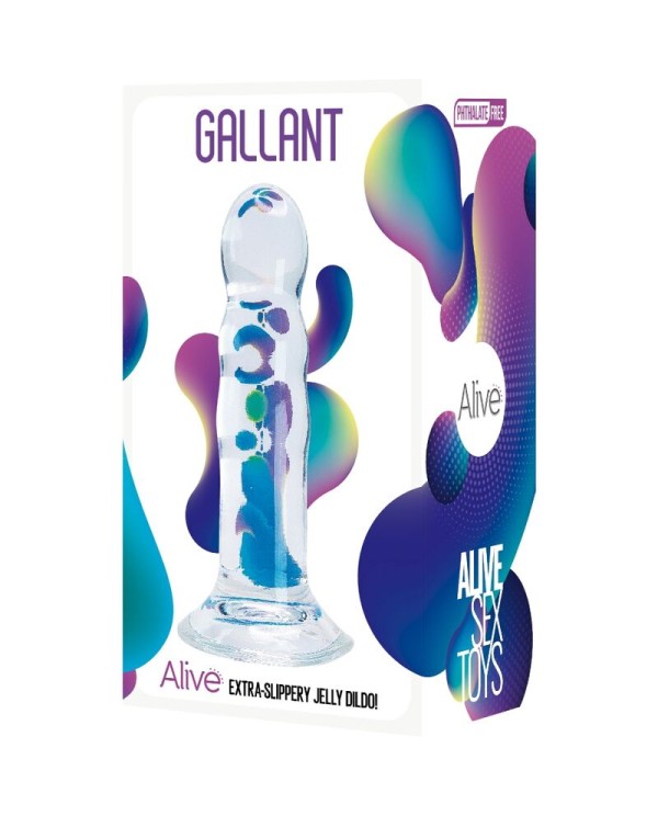 ALIVE GALLANT PENE REALISTICO TRANSPARENTE 14 CM