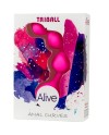 ALIVE TRIBALL BOLAS ANALES SILICONA ROSA 15 CM