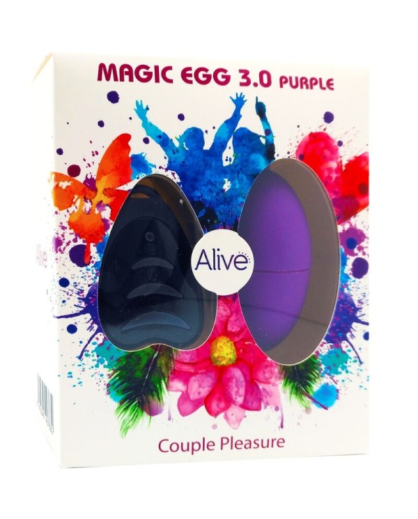 ALIVE MAGIC EGG 30 HUEVO VIBRADOR CONTROL REMOTO VIOLETA