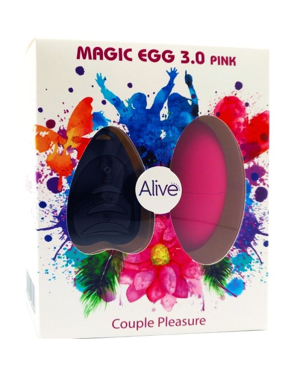 ALIVE MAGIC EGG 30 HUEVO VIBRADOR CONTROL REMOTO ROSA