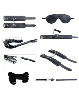 ALIVE - SECRET DESIRES KIT 7 PIEZAS BDSM NEGRO