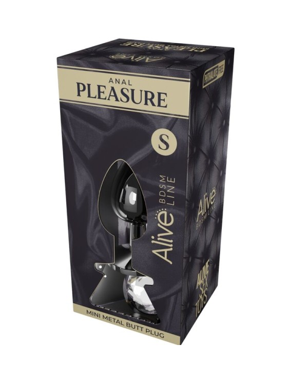 ALIVE ANAL PLEASURE MINI PLUG METAL BLANCO TALLA S