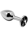 ALIVE ANAL PLEASURE MINI PLUG METAL NEGRO TALLA S