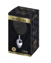 ALIVE ANAL PLEASURE PLUG LISO METAL POMPON NEGRO TALLA S